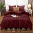 Utopia Bedding Bettwäsche 200x200 Set - Mikrofaser Bettbezug 200x200 cm + 2 Kissenbezüge 80x80 cm - Burgund