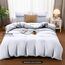 Utopia Bedding Bettwäsche 220x240 Set - Mikrofaser Bettbezug 240x220 cm + 2 Kissenbezüge 80x80 cm - Weiß