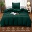 Utopia Bedding Bettwäsche 135x200 Set - Mikrofaser Bettbezug 135x200 cm + 1 Kissenbezug 80x80 cm - Smaragd