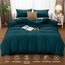 Utopia Bedding Bettwäsche 200x200 Set - Mikrofaser Bettbezug 200x200 cm + 2 Kissenbezüge 50x75 cm - Blaugrün