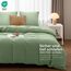 Utopia Bedding Bettwäsche 220x240 Set - Mikrofaser Bettbezug 240x220 cm + 2 Kissenbezüge 65x65 cm - Salbeigrün