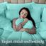 Utopia Bedding Bettwäsche 135x200 Set - Mikrofaser Bettbezug 135x200 cm + 1 Kissenbezug 80x80 cm - Spa blau