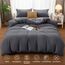 Utopia Bedding Bettwäsche 200x200 Set - Mikrofaser Bettbezug 200x200 cm + 2 Kissenbezüge 50x75 cm - Grau