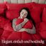 Utopia Bedding Bettwäsche 135x200 Set - Mikrofaser Bettbezug 135x200 cm + 1 Kissenbezug 80x80 cm - Rot