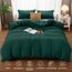Utopia Bedding Bettwäsche 200x200 Set - Mikrofaser Bettbezug 200x200 cm + 2 Kissenbezüge 50x75 cm - Smaragd