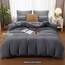 Utopia Bedding Bettwäsche Set - Mikrofaser Bettbezug 260x240 cm + 2 Kissenbezüge 65x65 cm - Grau