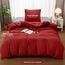 Utopia Bedding Bettwäsche 135x200 Set - Mikrofaser Bettbezug 135x200 cm + 1 Kissenbezug 80x80 cm - Rot