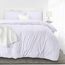 Utopia Bedding Bettwäsche 200x200 Set - Mikrofaser Bettbezug 200x200 cm + 2 Kissenbezüge 50x75 cm - Weiß