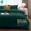 Utopia Bedding Bettwäsche 200x200 Set - Mikrofaser Bettbezug 200x200 cm + 2 Kissenbezüge 50x75 cm - Smaragd