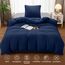Utopia Bedding Bettwäsche 140x200 Set - Mikrofaser Bettbezug 140x200 cm + 1 Kissenbezug 65x65 cm - Marineblau