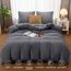 Utopia Bedding Bettwäsche 155x220 - Mikrofaser Bettbezug 155x220 cm + 2 Kissenbezüge 80x80 cm - Grau