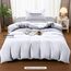 Utopia Bedding Bettwäsche 135x200 Set - Mikrofaser Bettbezug 135x200 cm + 1 Kissenbezug 50x75 cm - Weiß