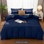 Utopia Bedding Bettwäsche 200x200 Set - Mikrofaser Bettbezug 200x200 cm + 2 Kissenbezüge 50x75 cm - Marineblau
