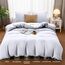 Utopia Bedding Bettwäsche 200x200 Set - Mikrofaser Bettbezug 200x200 cm + 2 Kissenbezüge 80x80 cm - Weiß