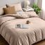 Utopia Bedding Bettwäsche Set - Mikrofaser Bettbezug 230x220 cm + 2 Kissenbezüge 50x75 cm - Beige