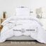 Utopia Bedding Bettwäsche 135x200 Set - Mikrofaser Bettbezug 135x200 cm + 1 Kissenbezug 80x80 cm - Weiß