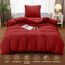 Utopia Bedding Bettwäsche 135x200 Set - Mikrofaser Bettbezug 135x200 cm + 1 Kissenbezug 80x80 cm - Rot