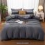 Utopia Bedding Bettwäsche 200x200 Set - Mikrofaser Bettbezug 200x200 cm + 2 Kissenbezüge 50x75 cm - Grau