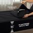 Utopia Bedding Bettwäsche-Set für Twin-Bett, 3-teilig, gebürstete Mikrofaser, schrumpft und lichtbeständig, pflegeleicht (Twin-Size-Bett, Schwarz)