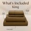 Utopia Bedding Bettwäsche-Set für King-Size-Betten, 4-teilig, gebürstete Mikrofaser, schrumpft und lichtbeständig, pflegeleicht (Kingsize, Mokka)