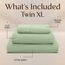 Utopia Bedding Bettlaken für Twin-Bett, 3-teilig, für Studentenwohnheimzimmer, gebürstete Mikrofaser, schrumpft und lichtbeständig, pflegeleicht (Twin XL Twin Extra Long Salbei)