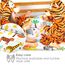 Bloomsbury Mill - Kinderbettwäsche 120 x 150cm Safari Tiere für Kinder - Baby Bettwäsche Mädchen und Jungen - Zoo Tiere & Dschungel Wendebettwäsche und Kissenbezug-Set für Kleinkinder & Babybetten