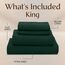 Utopia Bedding Bettwäsche-Set für King-Size-Betten, 4-teilig, gebürstete Mikrofaser, schrumpft und lichtbeständig, pflegeleicht (Kingsize, Smaragd)