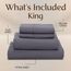 Utopia Bedding Bettwäsche-Set für King-Size-Bett, 4-teilig, gebürstete Mikrofaser, schrumpft und lichtbeständig, pflegeleicht (King-Size-Bett, Grau)
