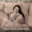 Utopia Bedding Bettwäsche Set - Mikrofaser Bettbezug 260x240 cm + 2 Kissenbezüge 65x65 cm - Beige