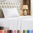 Utopia Bedding Bettwäsche-Set für Twin-Bett, 3-teilig, gebürstete Mikrofaser, schrumpft und lichtbeständig, pflegeleicht (Twin-Size-Bett, Weiß)