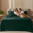 Utopia Bedding Bettwäsche-Set – 4-teiliges Bettwäsche-Set – gebürstete Mikrofaser – schrumpffrei und lichtbeständig – pflegeleicht (voll, Smaragd)