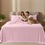 Utopia Bedding Bettwäscheset, 4-teilig, gebürstete Mikrofaser, schrumpft und lichtbeständig, pflegeleicht (Full, Rosa)