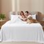 Utopia Bedding Bettwäsche-Set für Twin-Bett, 3-teilig, gebürstete Mikrofaser, schrumpft und lichtbeständig, pflegeleicht (Twin-Size-Bett, Weiß)