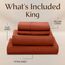 Utopia Bedding Bettwäsche-Set für King-Size-Bett, 4-teilig, gebürstete Mikrofaser, schrumpft und lichtbeständig, pflegeleicht (King-Size-Bett, Terrakotta-Orange)