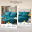Utopia Bedding Bettwäsche-Set für King-Size-Bett, 4-teilig, gebürstete Mikrofaser, schrumpft und lichtbeständig, pflegeleicht (King-Size-Bett, Denimblau)