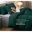 Utopia Bedding Bettwäsche Set - Mikrofaser Bettbezug 260x240 cm + 2 Kissenbezüge 65x65 cm - Smaragd