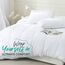 Utopia Bedding Bettbezug-Set mit Kissenbezügen – 3-teiliges Bettwäsche-Set mit Reißverschluss – 1 Bettbezug mit 2 Kissenbezügen – weich gebürstete Mikrofaser (Queensize, Weiß)