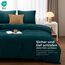 Utopia Bedding Bettwäsche Set - Mikrofaser Bettbezug 260x240 cm + 2 Kissenbezüge 65x65 cm - Blaugrün