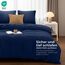 Utopia Bedding Bettwäsche Set - Mikrofaser Bettbezug 260x240 cm + 2 Kissenbezüge 65x65 cm - Marineblau