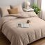 Utopia Bedding Bettwäsche Set - Mikrofaser Bettbezug 260x240 cm + 2 Kissenbezüge 65x65 cm - Beige