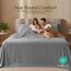 Utopia Bedding Queen-Bettwäsche-Set, 4-teilig, gebürstete Mikrofaser, schrumpft und lichtbeständig, pflegeleicht (Queen-Size-Bett, Grau meliert)