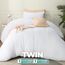 Utopia Bedding Bettbezug-Set mit Kissenbezügen – 2-teiliges Bettwäsche-Set mit Reißverschluss – 1 Bettbezug mit 1 Kissenbezug – weich gebürstete Mikrofaser (Doppelbett/XL Doppelbett, Weiß).