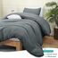 Utopia Bedding Bettbezug-Set mit Kissenbezügen – 2-teiliges Bettwäsche-Set mit Reißverschluss – 1 Bettbezug mit 1 Kissenbezug – weich gebürstete Mikrofaser (Doppelbett/XL Doppelbett, Grau).