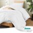Utopia Bedding Bettbezug-Set mit Kissenbezügen – 2-teiliges Bettwäsche-Set mit Reißverschluss – 1 Bettbezug mit 1 Kissenbezug – weich gebürstete Mikrofaser (Doppelbett/XL Doppelbett, Weiß).