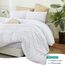 Utopia Bedding Bettbezug-Set mit Kissenbezügen, 1 Bettbezug mit 2 Kissenbezügen, 50,8 x 91,4 cm, 3-teilig, Bettbezug mit Reißverschluss, weich gebürstete Mikrofaser, Kingsize, Weiß