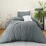 Utopia Bedding Bettbezug-Set mit Kissenbezügen – 2-teiliges Bettwäsche-Set mit Reißverschluss – 1 Bettbezug mit 1 Kissenbezug – weich gebürstete Mikrofaser (Doppelbett/XL Doppelbett, Grau).