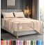 Utopia Bedding Bettwäsche-Set für King-Size-Betten – weiche Mikrofaser, 4-teiliges Hotel-Luxus-Bettwäsche-Set mit tiefen Taschen, bestickte Kissenbezüge, Spannbettlaken mit seitlicher