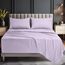 Utopia Bedding Bettlaken-Set, weiche Mikrofaser, 4-teilig, Hotel-Luxus-Bettlaken mit tiefen Taschen, bestickte Kissenbezüge, seitliche Aufbewahrungstasche, Spannbetttuch (Queensize, Lavendel)