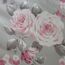 Catherine Lansfield Bedding Canterbury Floral Double Duvet Cover Set with Pillowcases Grey