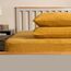 Brentfords Teddy-Fleece-Spannbettlaken, einfarbig, Thermisch, warm, weich, Luxus-Sherpa-Bettwäsche, Ockergelb